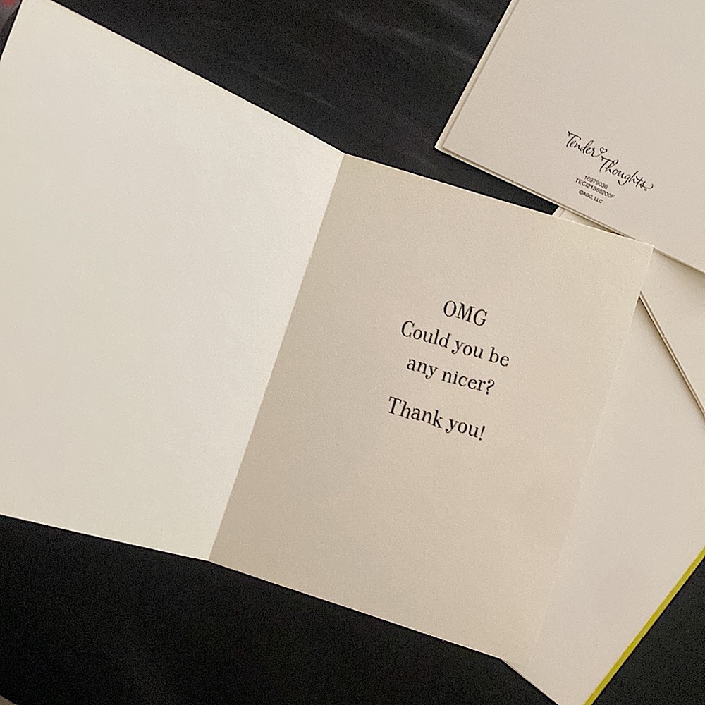 NEW • Adorable y2k Thank You Cards 💚